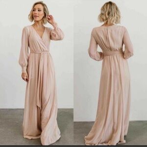 🌱Baltic Born Taupe Long Sleeve Dress